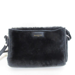 Balenciaga Bazar Crossbody Shearling