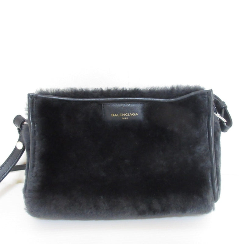 Balenciaga Bazar Crossbody Shearling