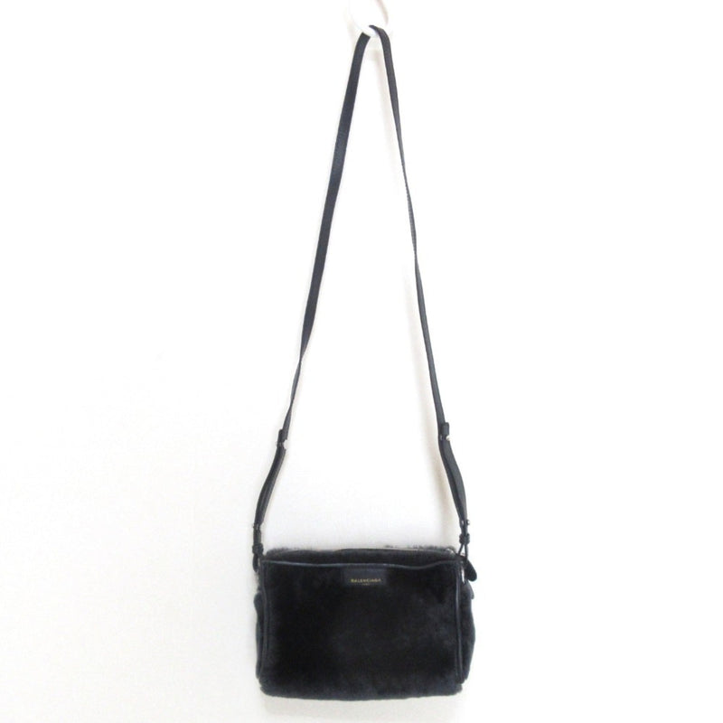 Balenciaga Bazar Crossbody Shearling