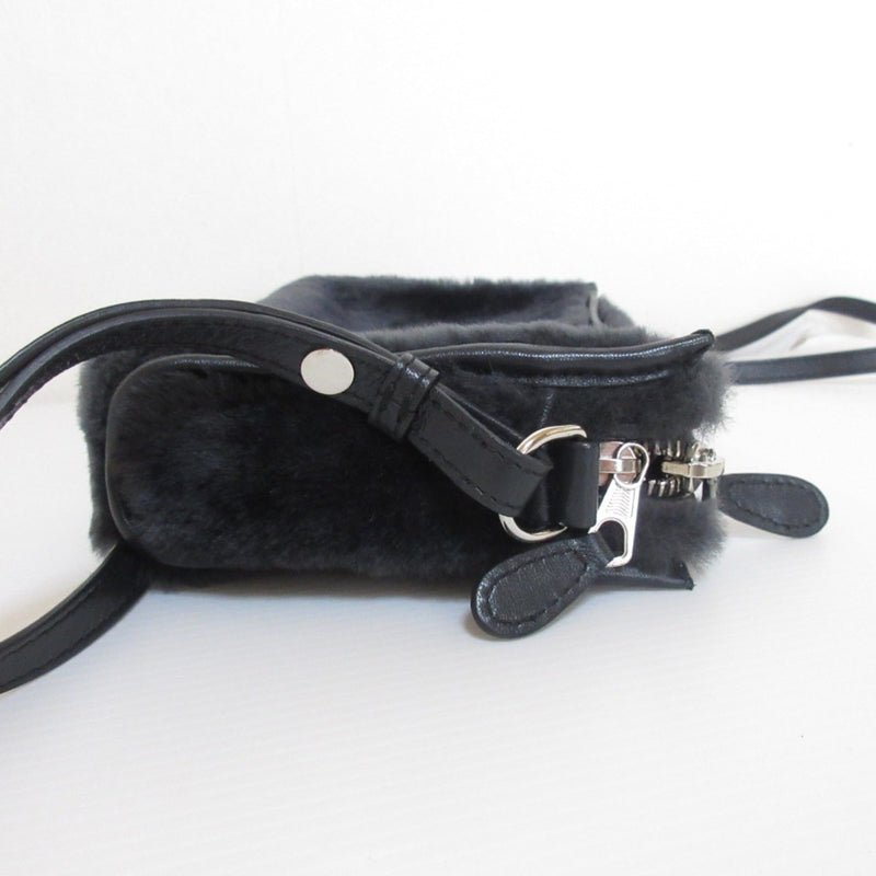 Balenciaga Bazar Crossbody Shearling