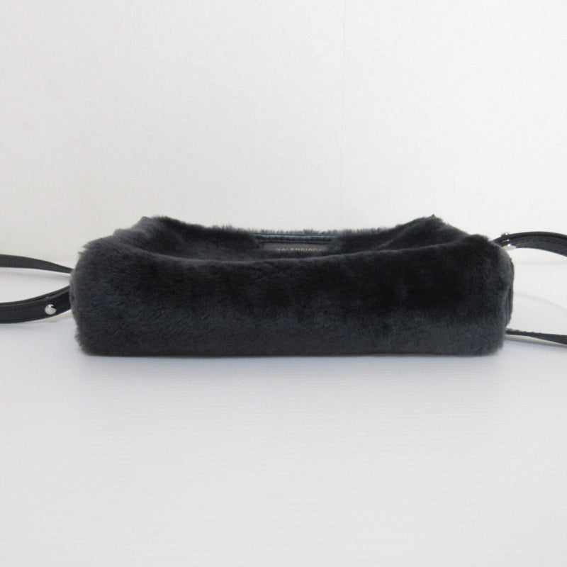 Balenciaga Bazar Crossbody Shearling