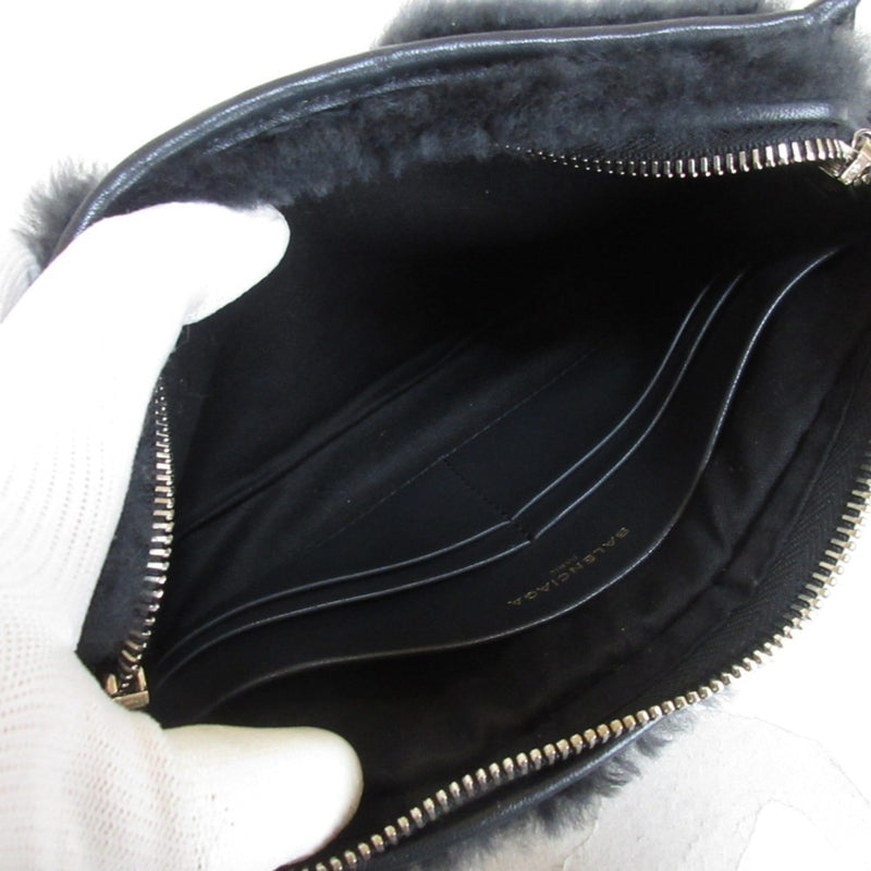 Balenciaga Bazar Crossbody Shearling