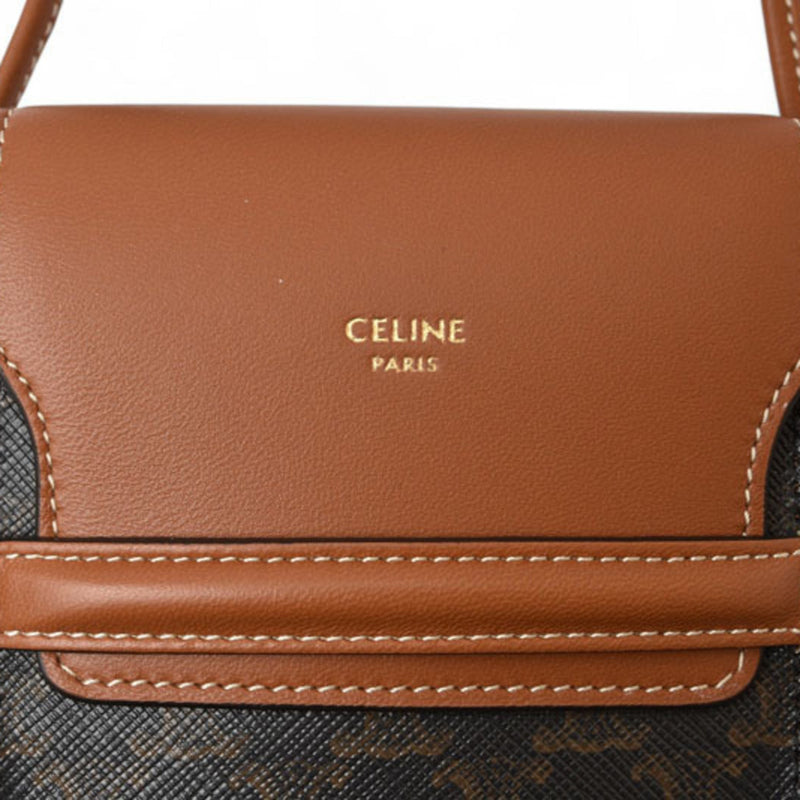 Celine Wallet On Strap Triomphe Coated