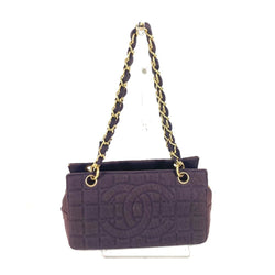 Chanel Chocolate Bar Chain Tote Quilted