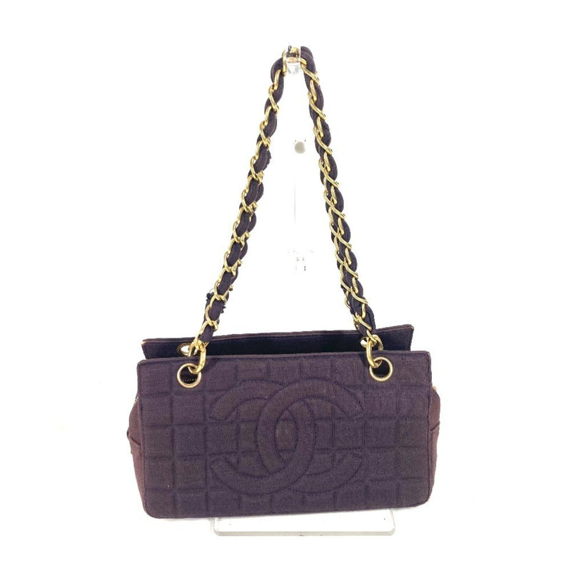 Chanel Chocolate Bar Chain Tote Quilted