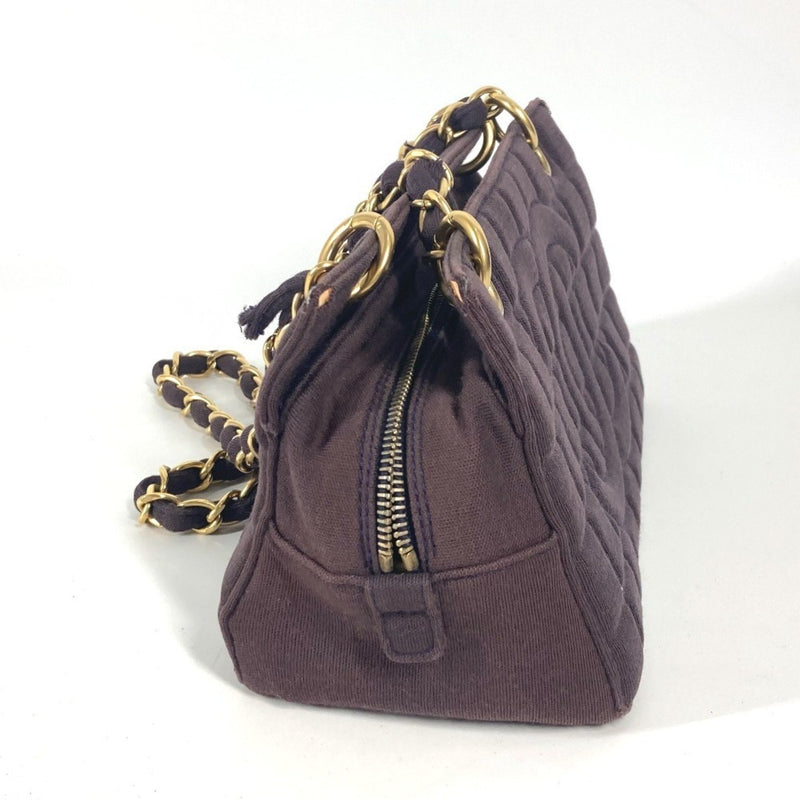 Chanel Chocolate Bar Chain Tote Quilted