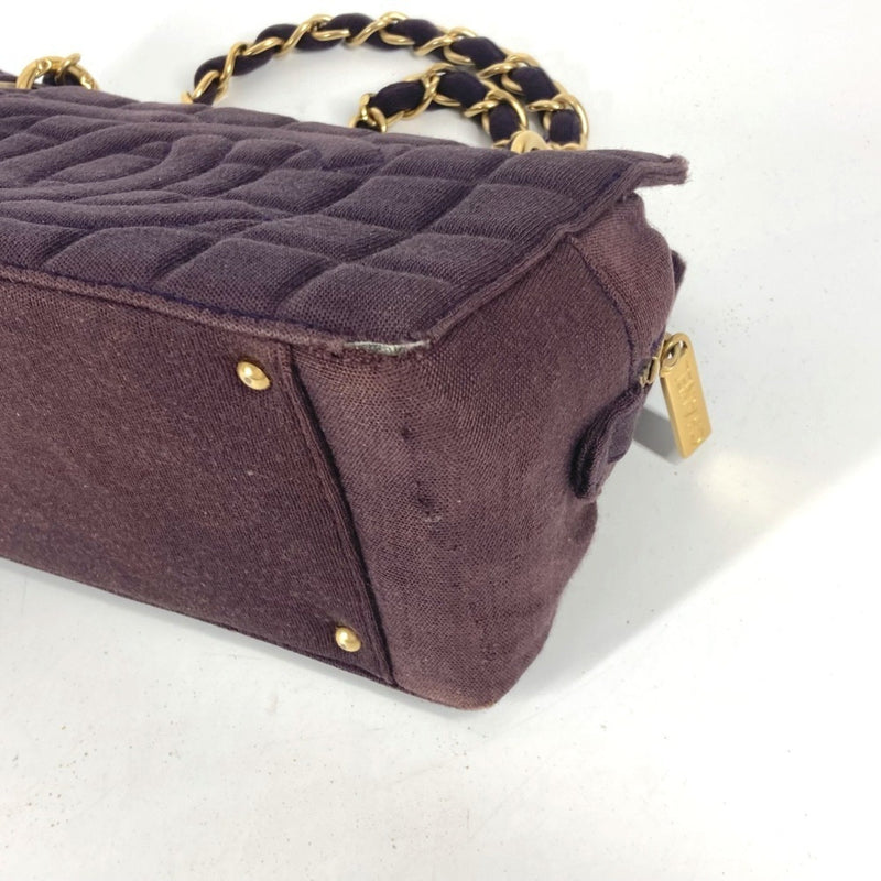 Chanel Chocolate Bar Chain Tote Quilted