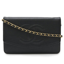 Chanel Timeless Wallet On Chain Caviar