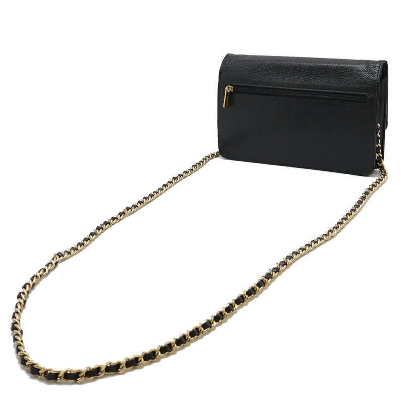 Chanel Timeless Wallet On Chain Caviar