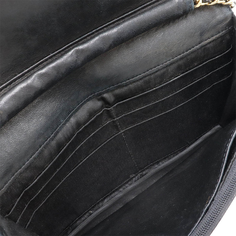 Chanel Timeless Wallet On Chain Caviar