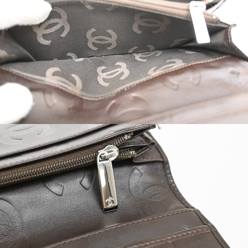 Chanel Cc Logo Cambon Long Bifold Wallet