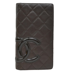 Chanel Cc Logo Cambon Long Bifold Wallet