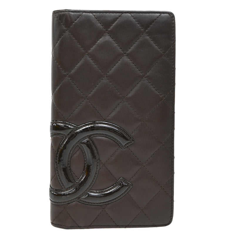 Chanel Cc Logo Cambon Long Bifold Wallet