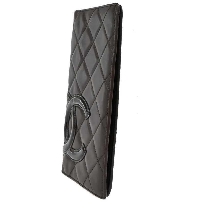 Chanel Cc Logo Cambon Long Bifold Wallet