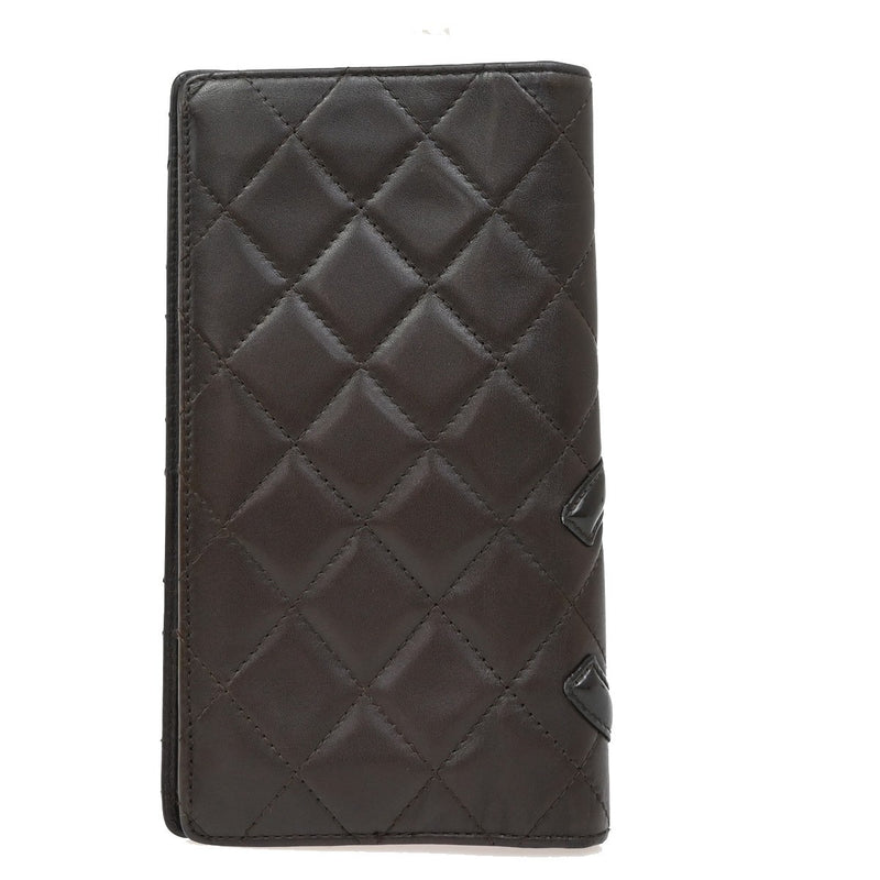Chanel Cc Logo Cambon Long Bifold Wallet