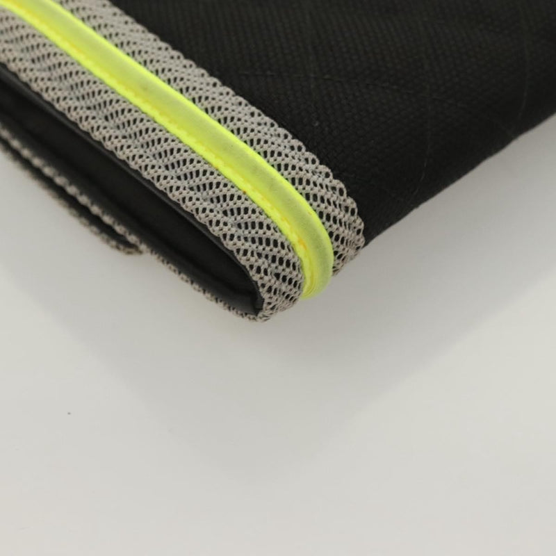 Chanel Boy Long Wallet Nylon Black