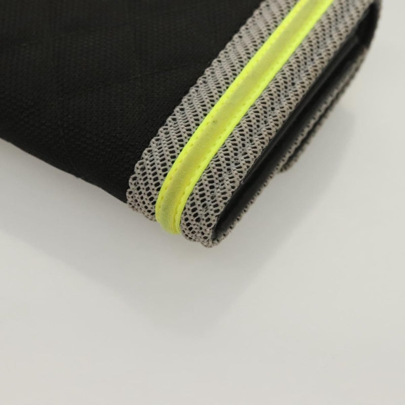 Chanel Boy Long Wallet Nylon Black