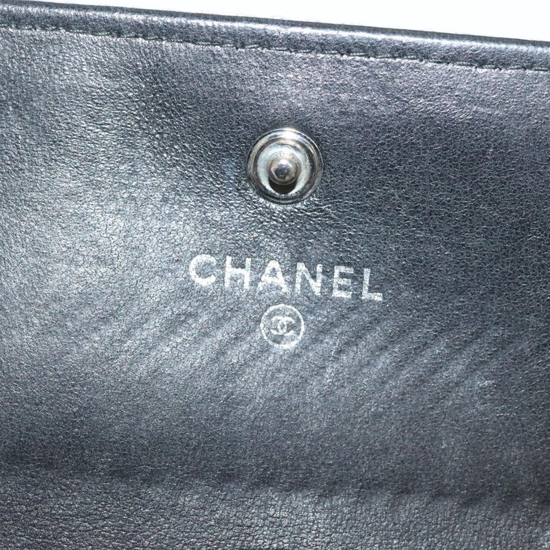 Chanel Boy Long Wallet Nylon Black