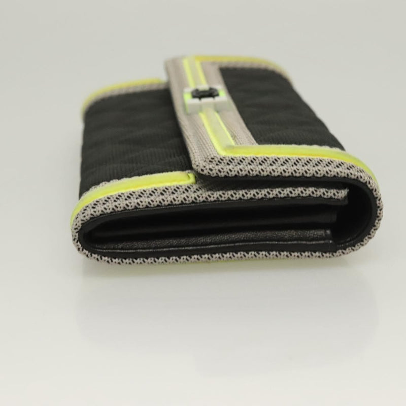 Chanel Boy Long Wallet Nylon Black