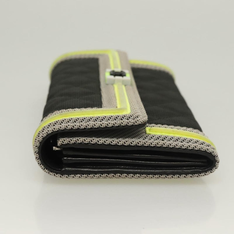 Chanel Boy Long Wallet Nylon Black