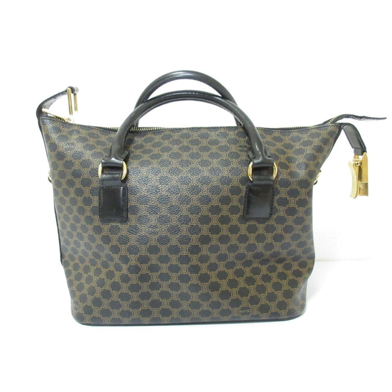 Celine Vintage Duffle Bag Macadam Coated