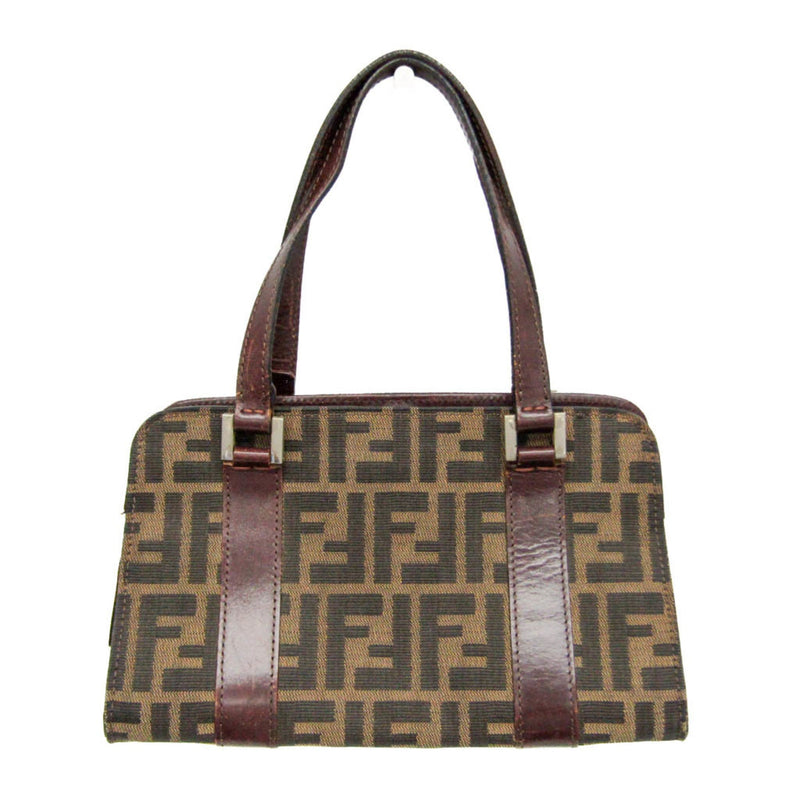 Fendi Vintage Boston Bag Zucca Canvas