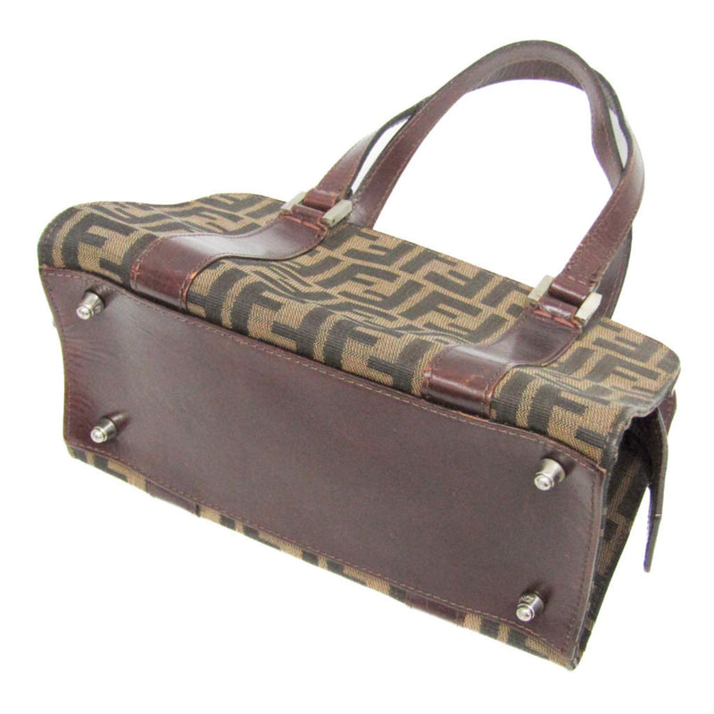 Fendi Vintage Boston Bag Zucca Canvas