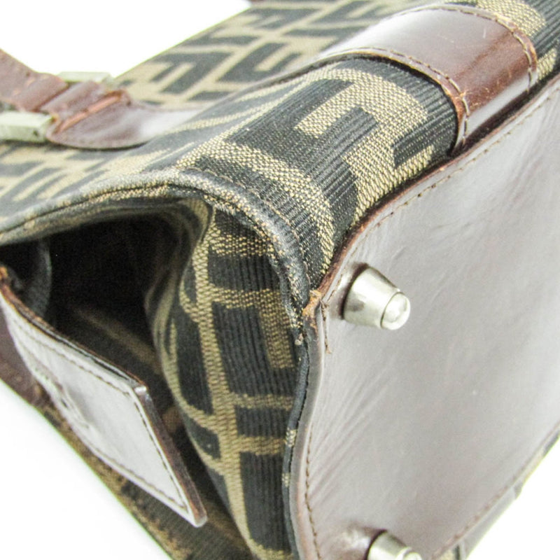 Fendi Vintage Boston Bag Zucca Canvas