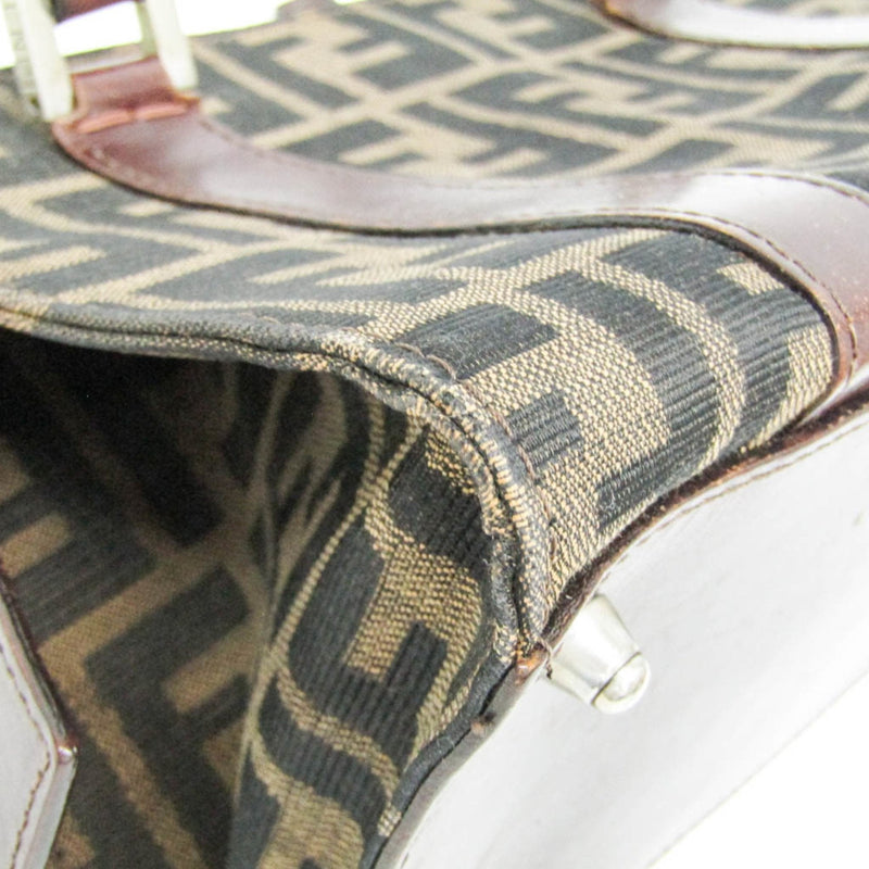 Fendi Vintage Boston Bag Zucca Canvas