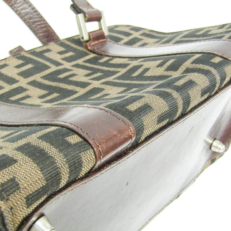 Fendi Vintage Boston Bag Zucca Canvas