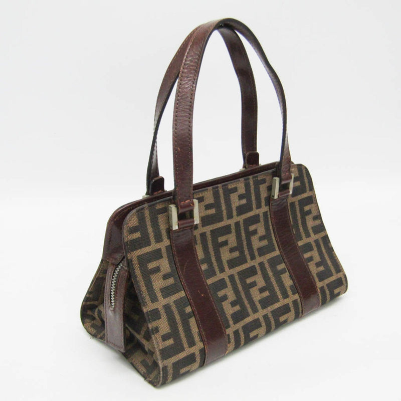 Fendi Vintage Boston Bag Zucca Canvas