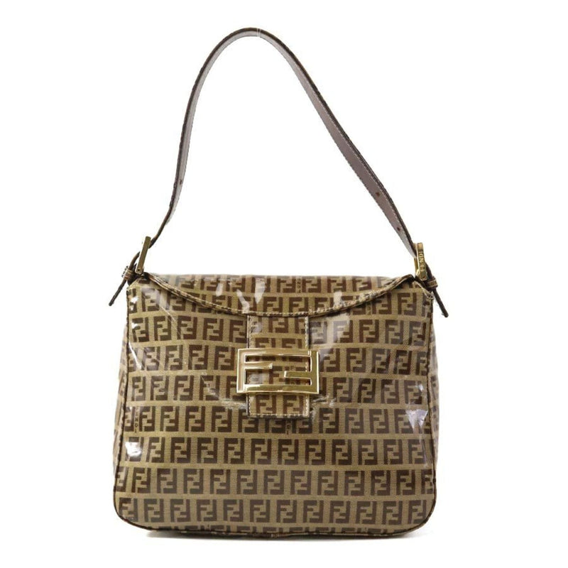 Fendi Vintage Ff Buckle Curved Hobo