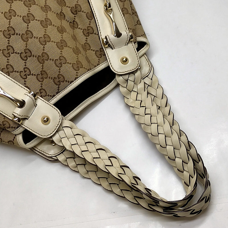 Gucci Hand Bag Brown Canvas