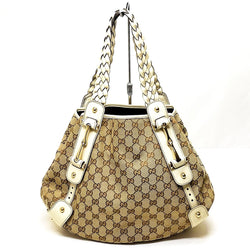 Gucci Hand Bag Brown Canvas