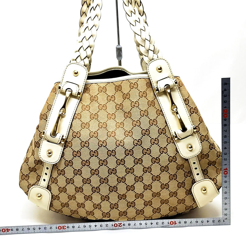 Gucci Hand Bag Brown Canvas