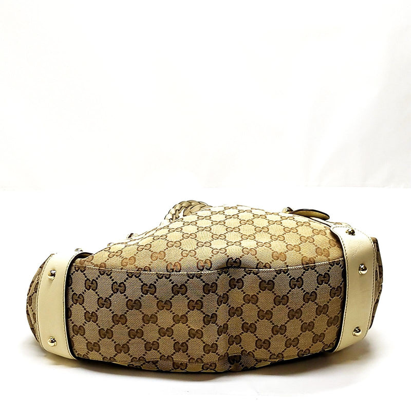 Gucci Hand Bag Brown Canvas