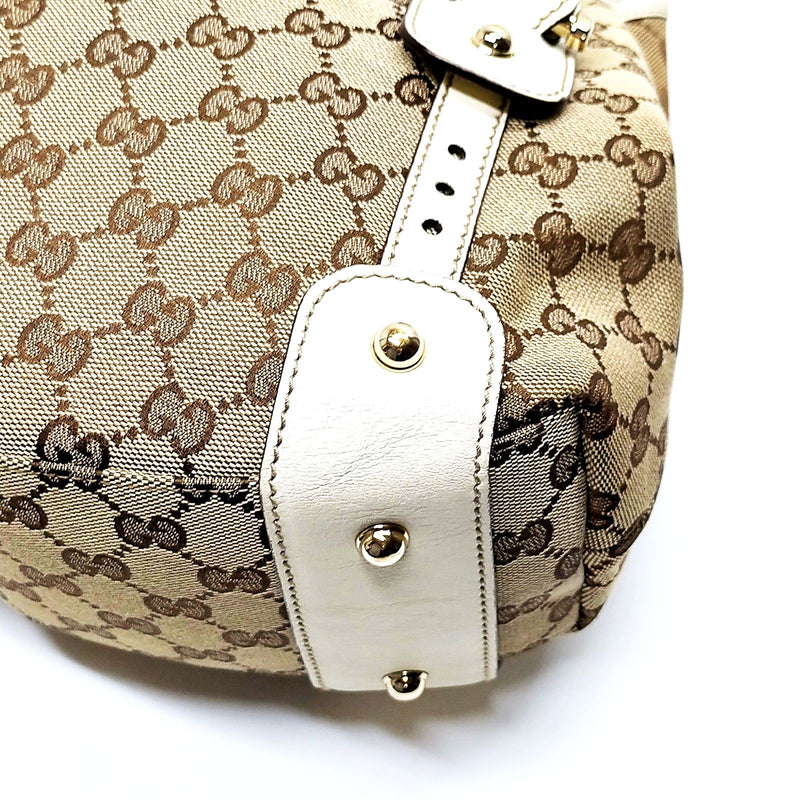 Gucci Hand Bag Brown Canvas