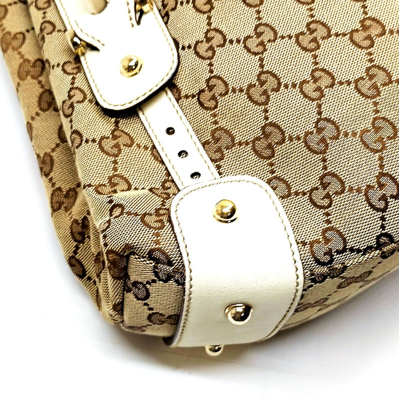 Gucci Hand Bag Brown Canvas