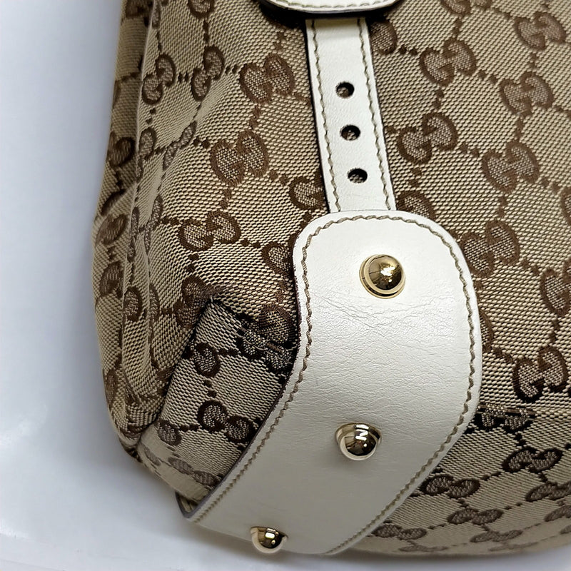Gucci Hand Bag Brown Canvas