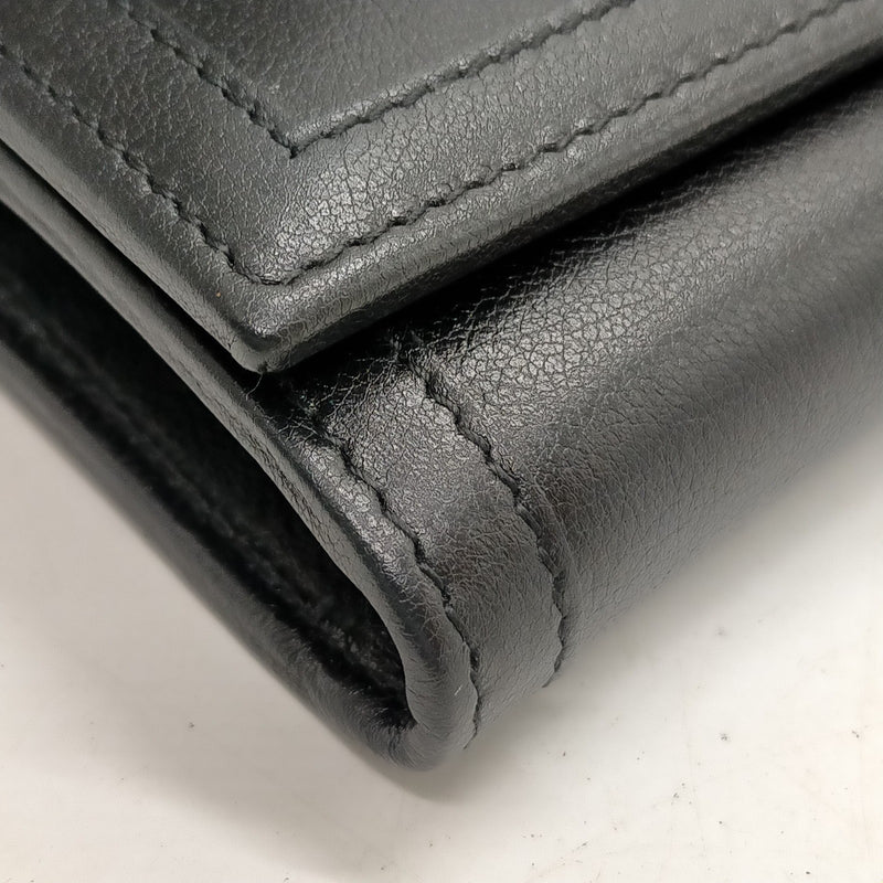 Gucci Long Wallet Black Leather