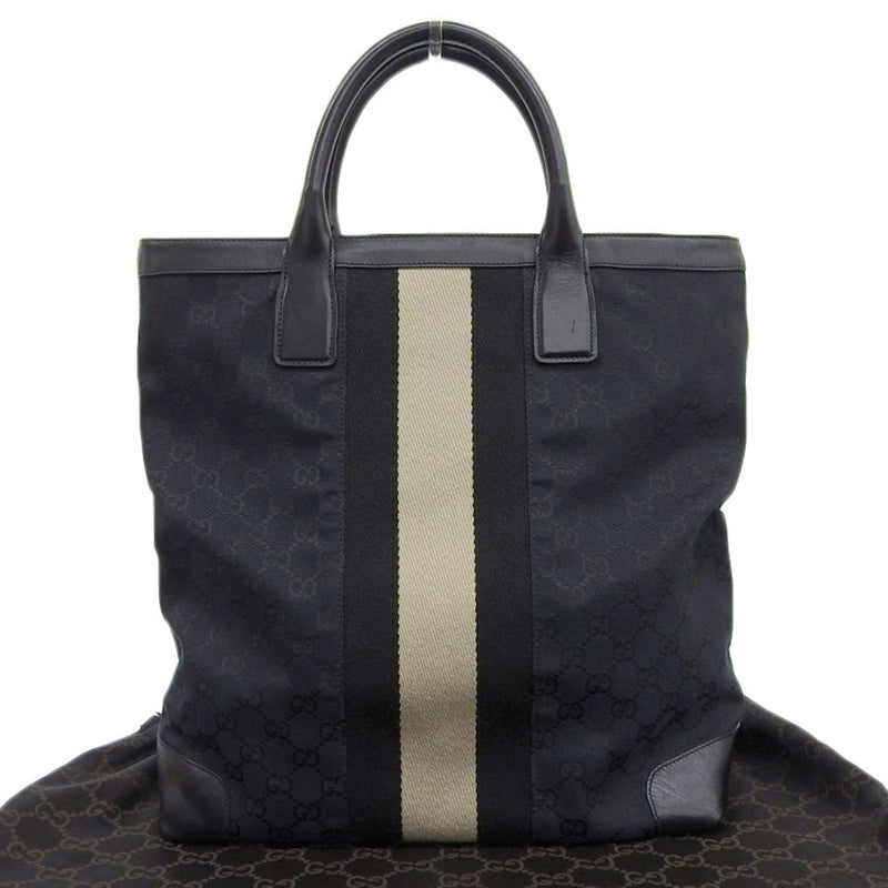 Gucci Web Zip Tote Gg Canvas Large