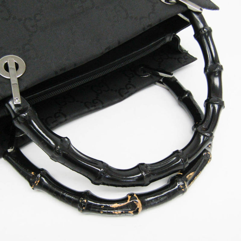 Gucci Vintage Bamboo Handle Tote Gg