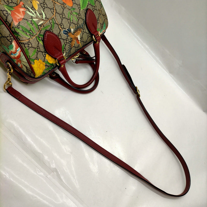 Gucci Hand Bag Brown Pvc