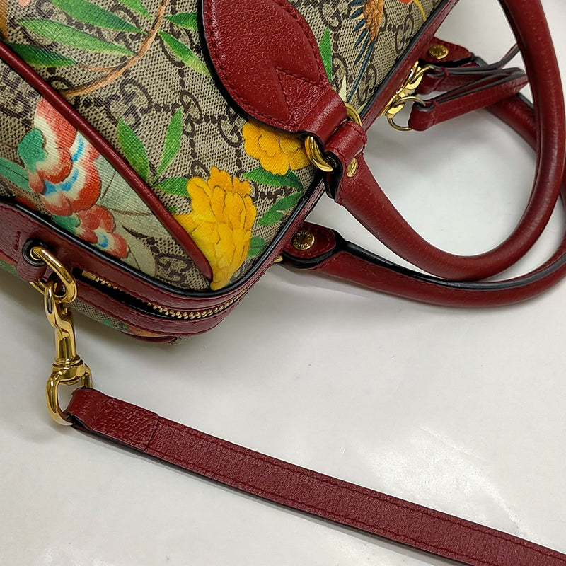 Gucci Hand Bag Brown Pvc