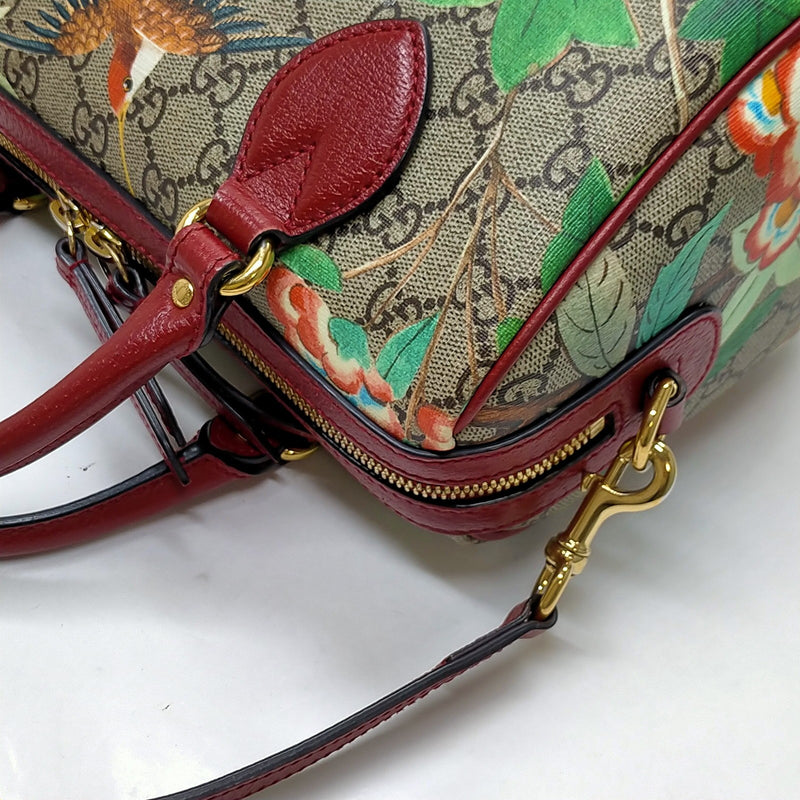Gucci Hand Bag Brown Pvc