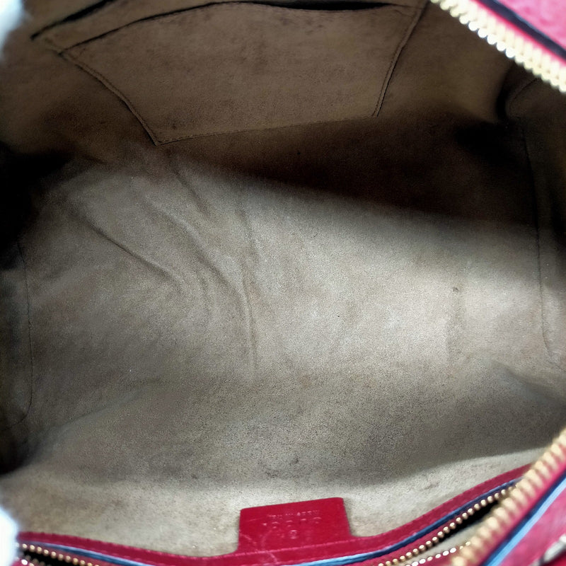 Gucci Hand Bag Brown Pvc
