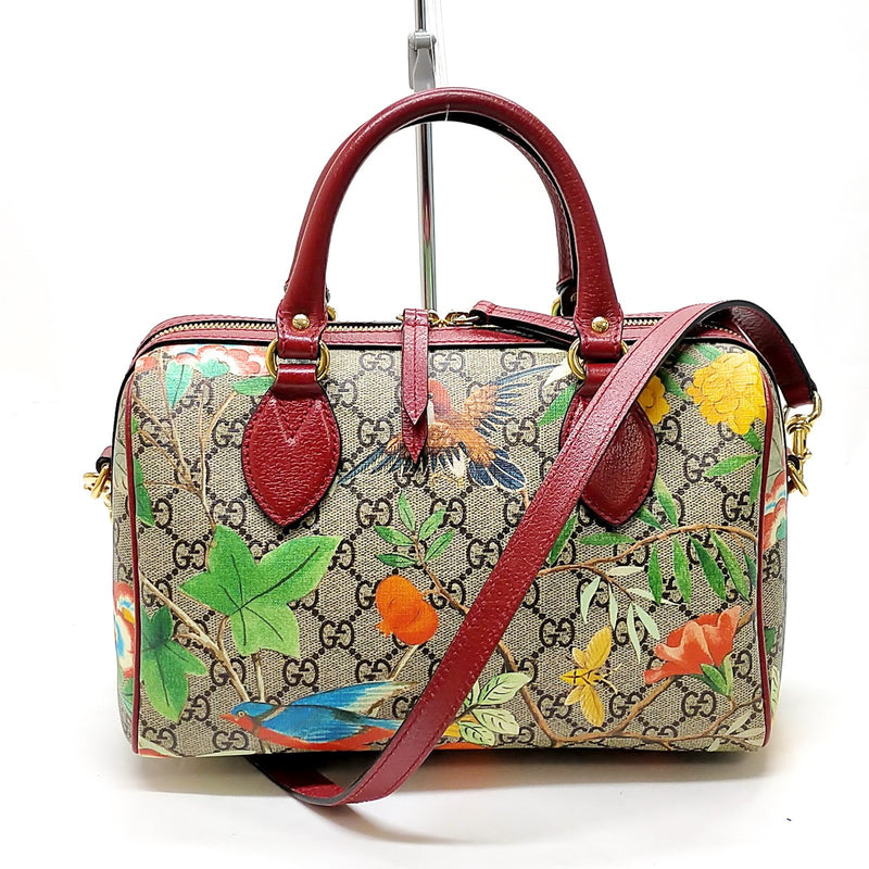 Gucci Hand Bag Brown Pvc