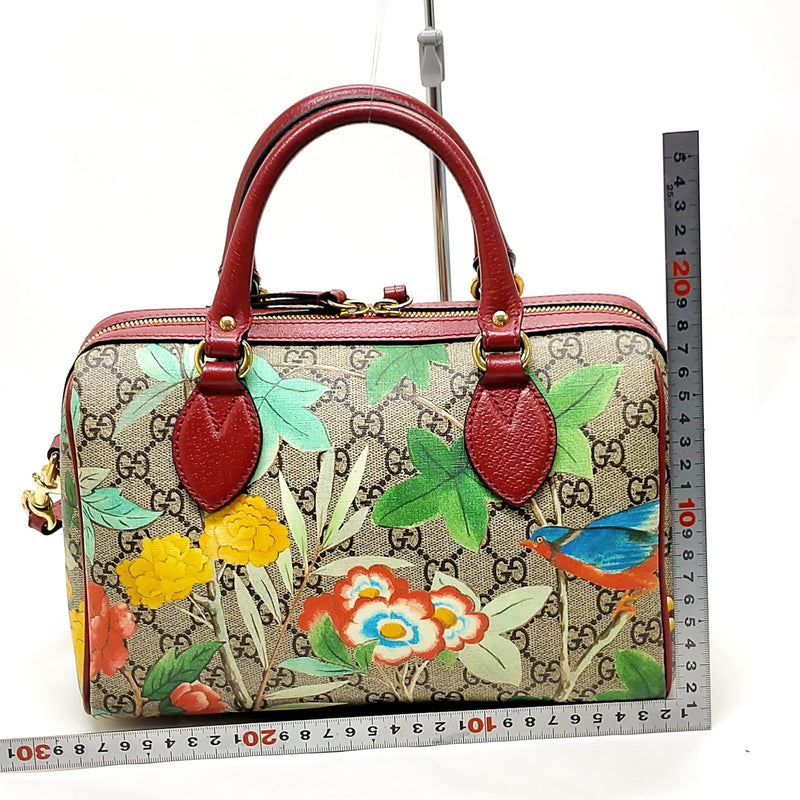 Gucci Hand Bag Brown Pvc