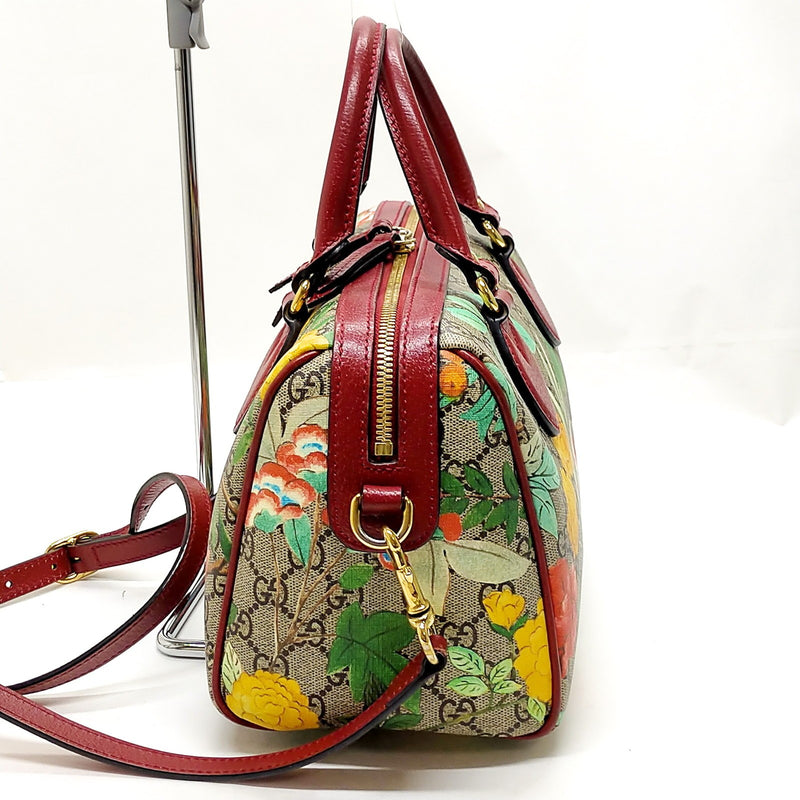 Gucci Hand Bag Brown Pvc