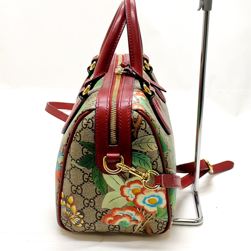 Gucci Hand Bag Brown Pvc